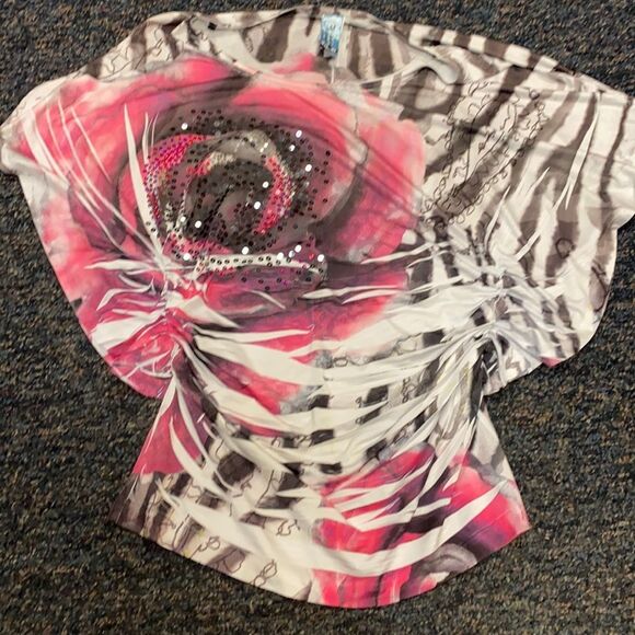 M. Fasis Rise Sequined Butterfly Top sz. S - Picture 1 of 2